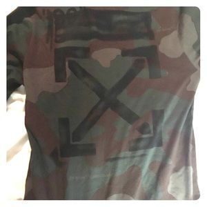 Off-white Virgil abothe longsleeve camo shirt